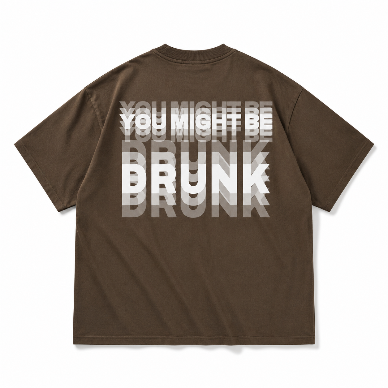 You Might Be Drunk Trippy Effect Print T-shirt