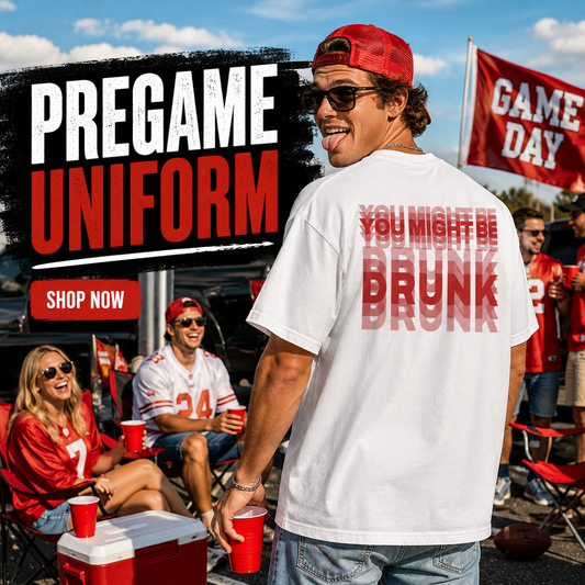 You Might Be Drunk Trippy Effect Print T-shirt
