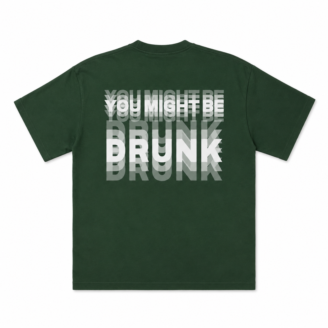 You Might Be Drunk Trippy Effect Print T-shirt