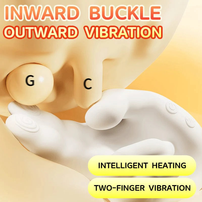 10-Mode Manual-Touch-Feel Heating Dual Massager — Multi-Functional Intimate Massager (USB Charging / Waterproof / Silent)