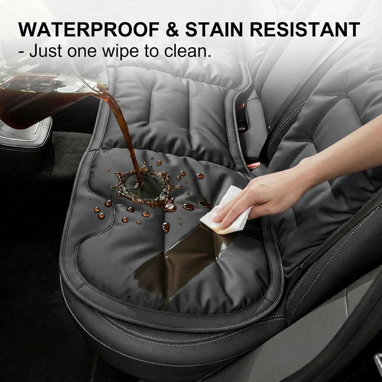 Premium Leather Seat Covers – Skin-Friendly, Stain-Resistant & Easy to Clean. Designed for Front and Rear Seats to Provide Full Coverage and Everyday Protection.（Multiple Brands to Choose From）