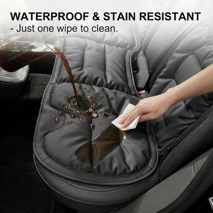 Premium Leather Seat Covers – Skin-Friendly, Stain-Resistant & Easy to Clean. Designed for Front and Rear Seats to Provide Full Coverage and Everyday Protection.（Multiple Brands to Choose From）