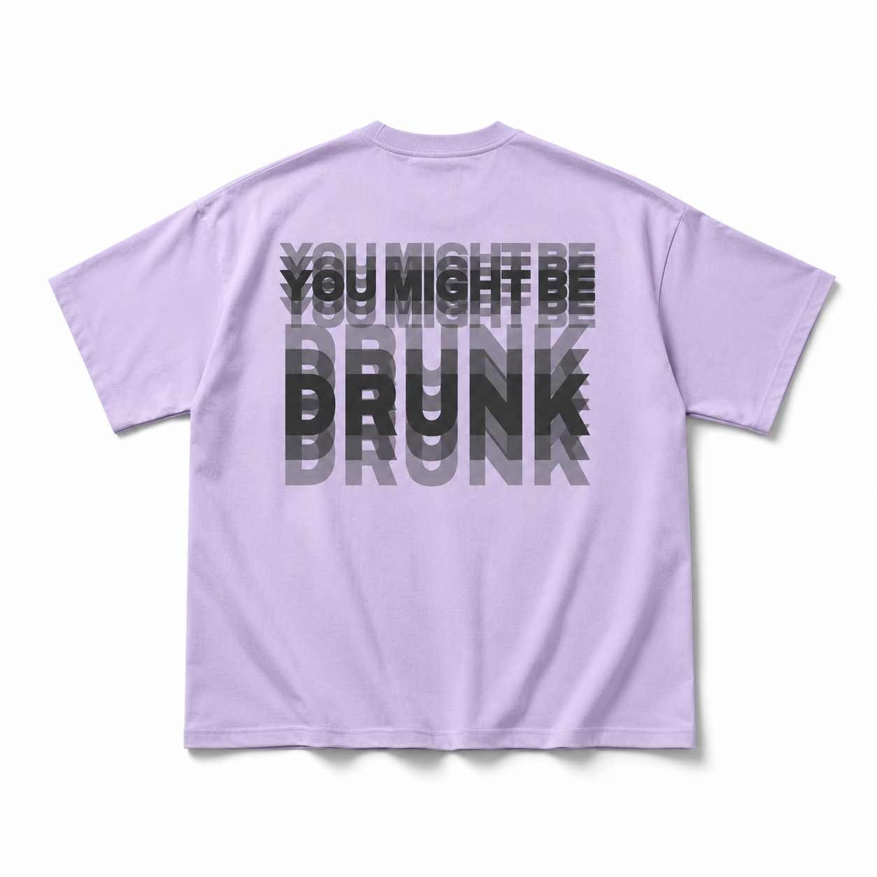 You Might Be Drunk Trippy Effect Print T-shirt